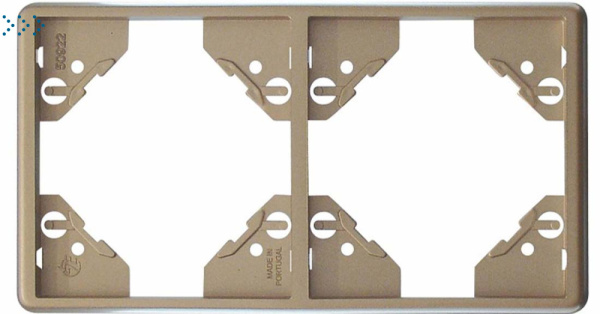 Вертикальная двойная рамка, платина (50922 TPL) Вертикальная двойная рамка, платина (50922 TPL)